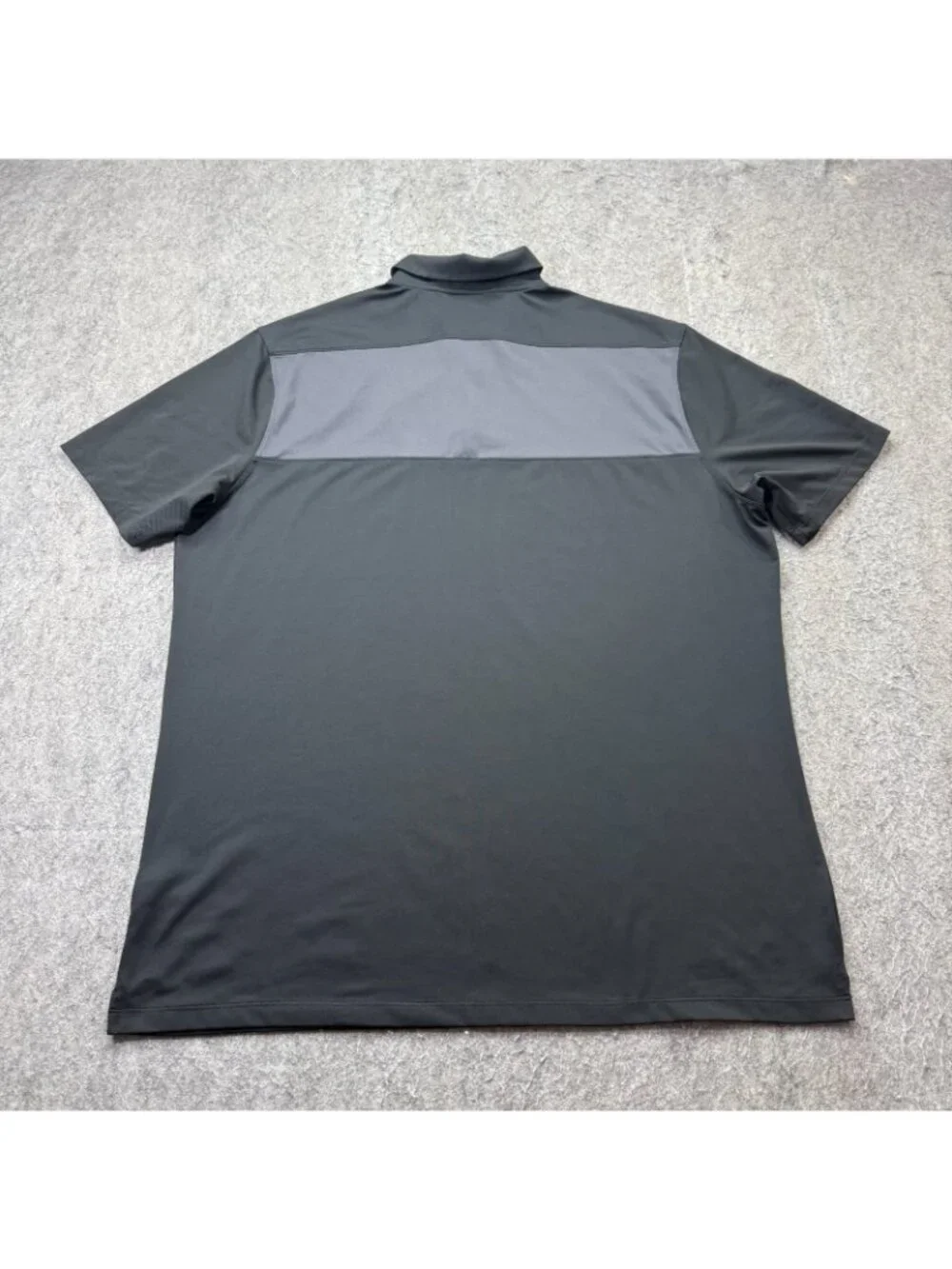 Atlanta Hawks Nike Polo Shirt Men XL Black Gray Performance Stretch DRI-FIT